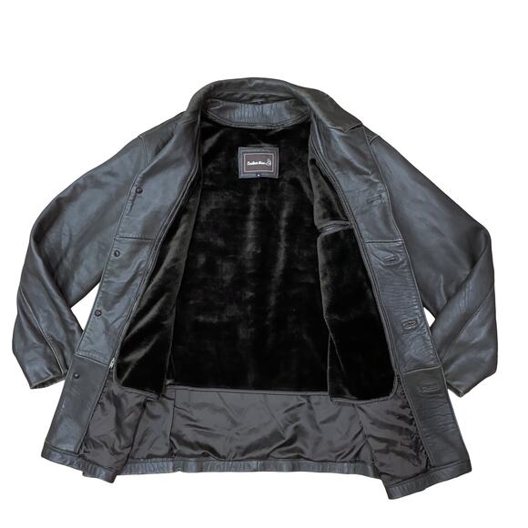 Leatherman Brown Genuine Leather Jacket Coat Size M - Picture 2 of 12